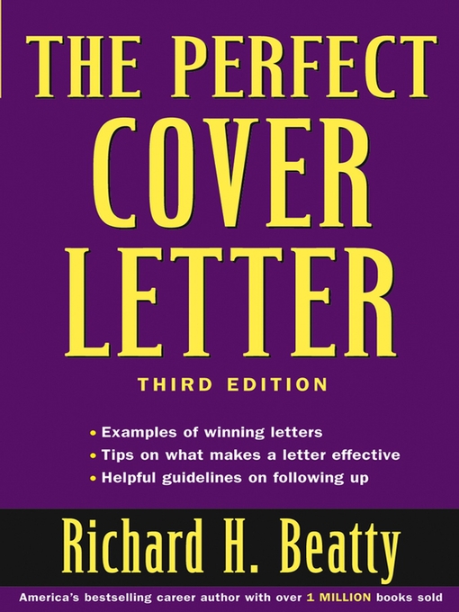 Title details for The Perfect Cover Letter by Richard H. Beatty - Available